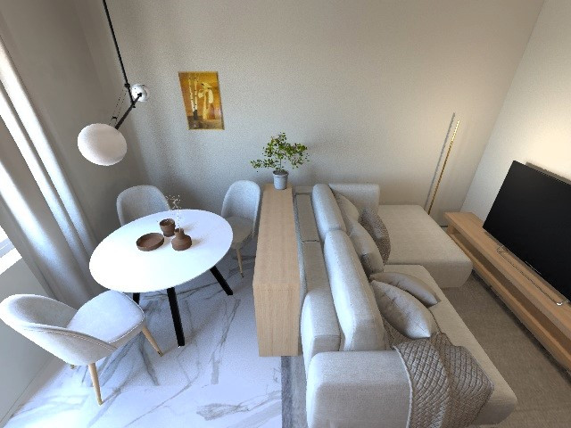 Красноярск,квартира для молодой семьи. Гостиная. 2022 г