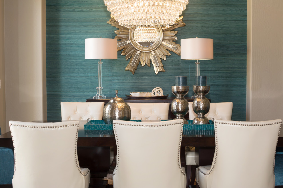 Dining room - transitional dining room idea in Phoenix
