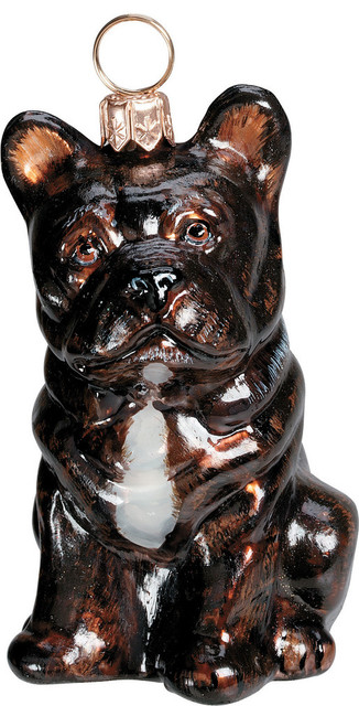 French Bulldog Ornament, Black
