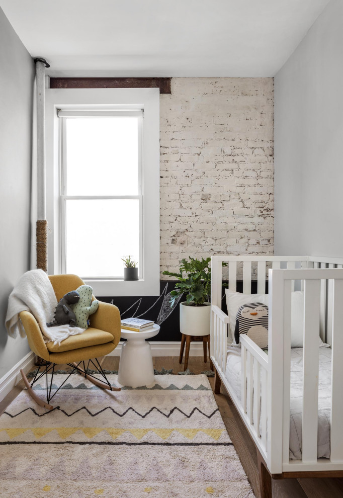 Inspiration for a contemporary nursery in New York.