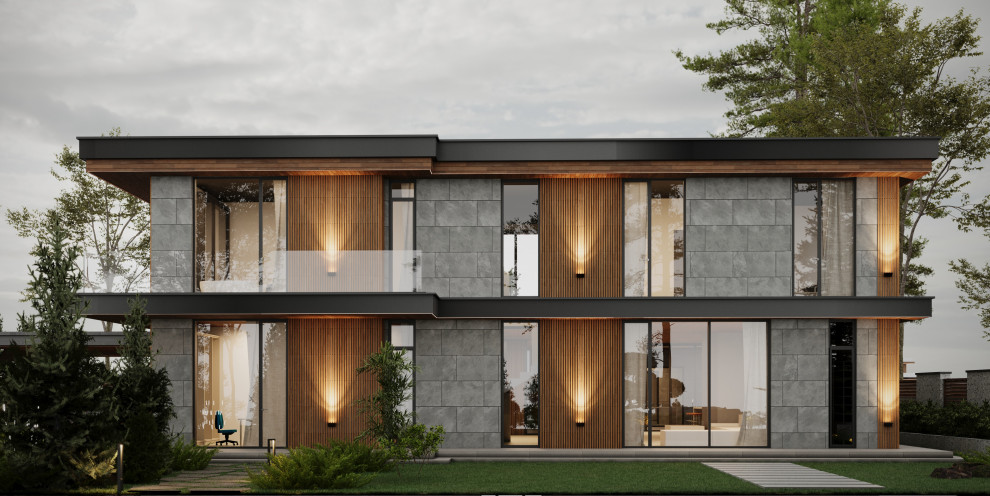 Проект загородного дома L-House