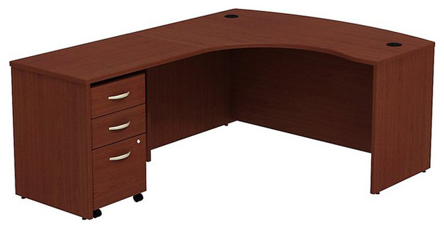 Series C Left Handed L Shaped Desk With Mobile File Cabinet