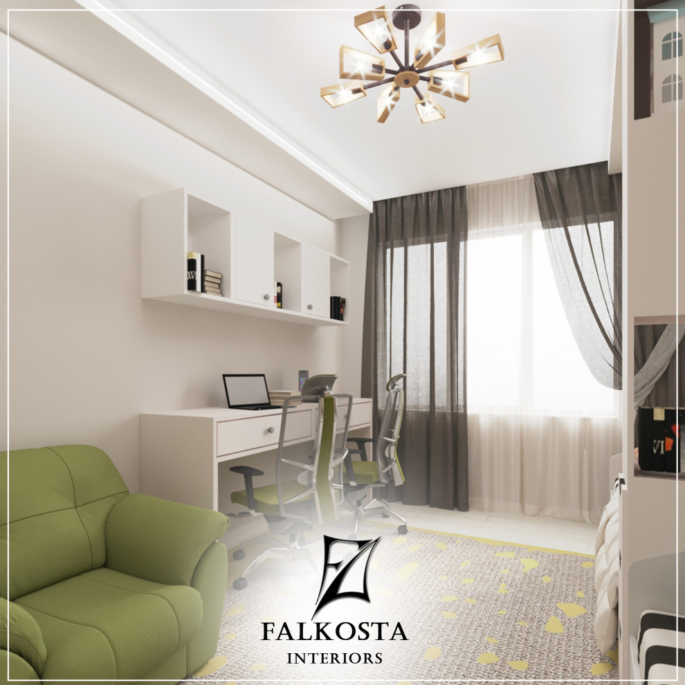 Дизайн интерьера в Нур-Султане. Стильная квартира от Falkosta