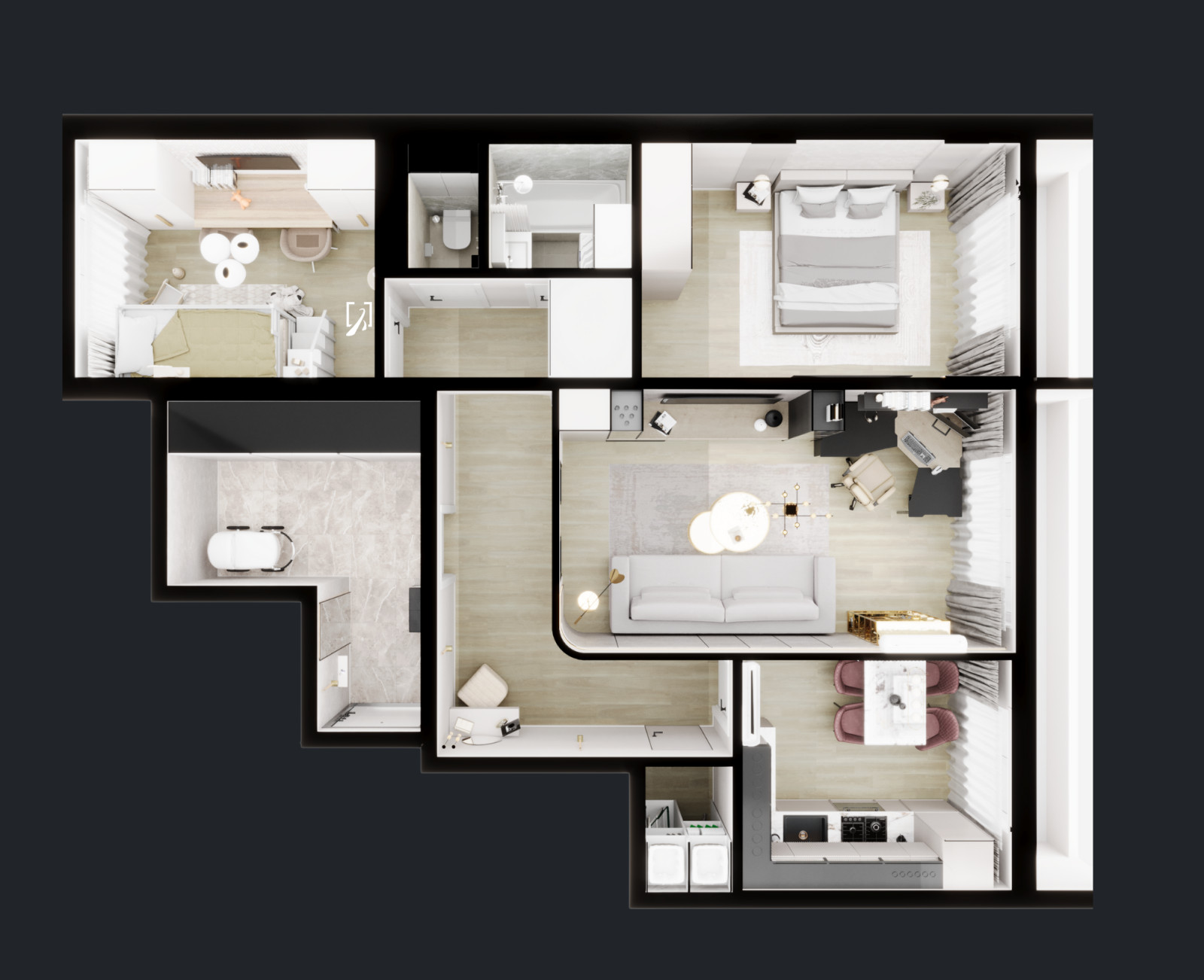 3-к квартира на вторичном рынке