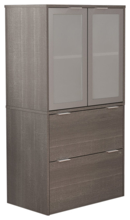 I3 Plus Lateral File With Storage Cabinet Contemporary Storage Cabinets By Bestar