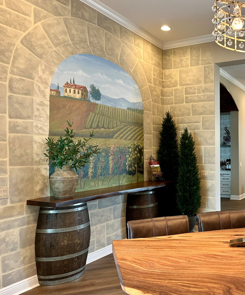 Inspiration for a transitional home design remodel in Orlando