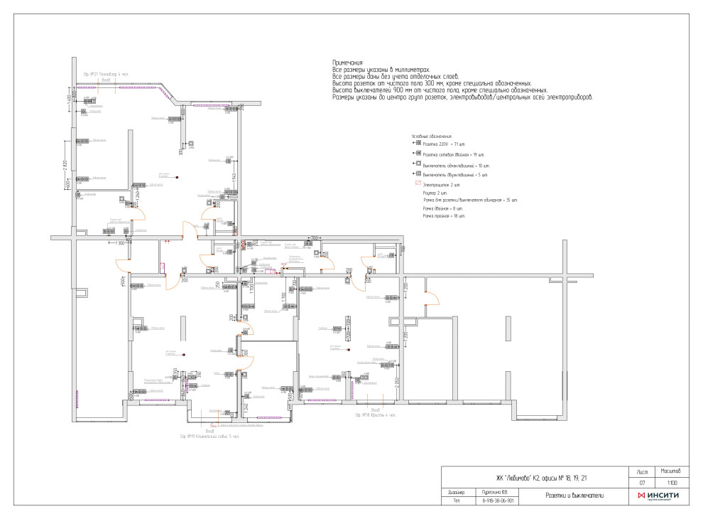 Офисы сторительной компании "Инсити"