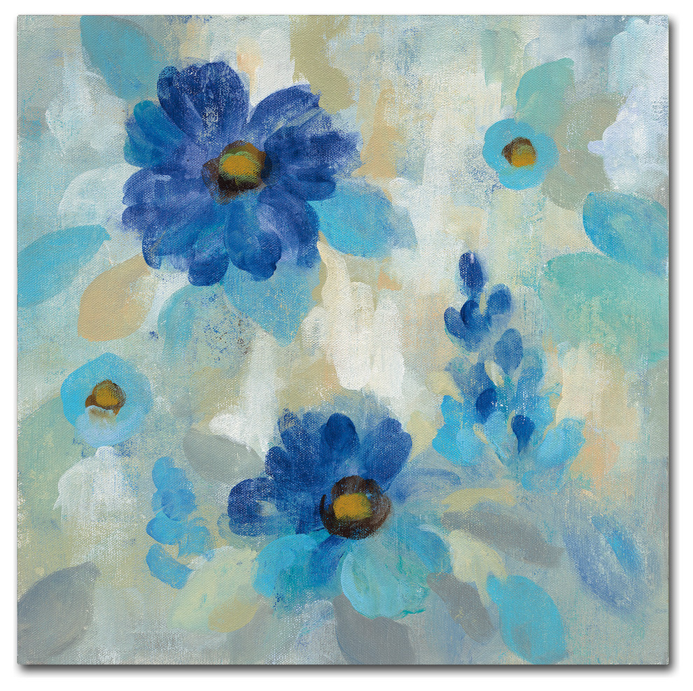 Treasures from The Sea III Aqua Giclee Stretched Canvas Artwork 18 x 18 Global Gallery Danhui NAI