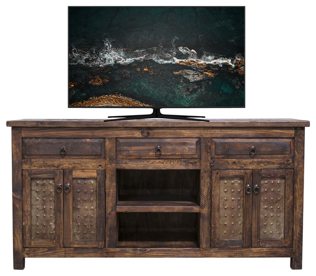 Benson Media Console - Rustic - Entertainment Centers And ...