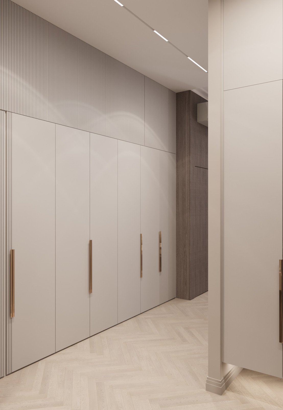 Прихожая-холл в квартире ЖК "Олимпика" г. Екатеринбург