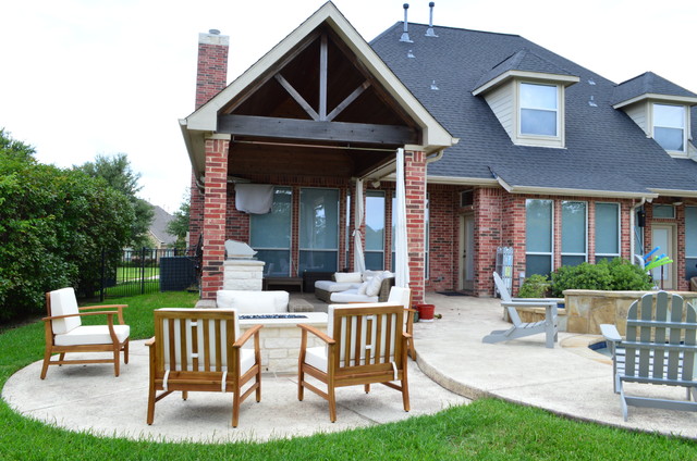 Sunnyvale Tx Custom Fire Pit And Outdoor Kitchen Eclectic