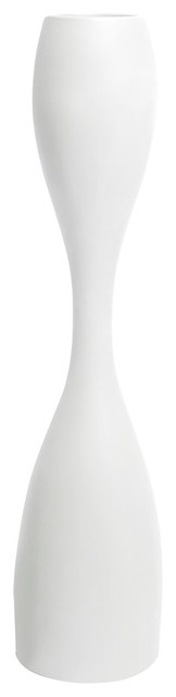 Moai Large Modern Vase, White