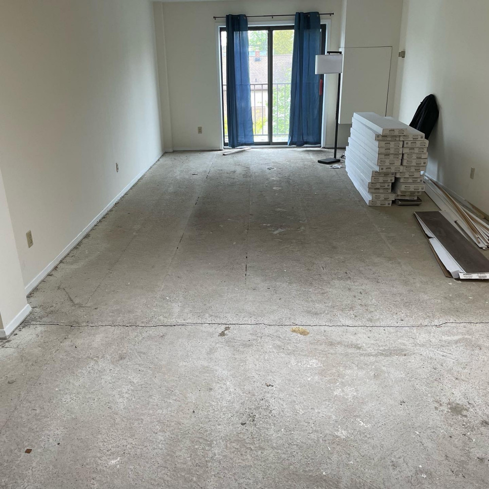 Before Picture Subfloor Vinyl Floor Install