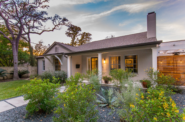 Art Deco Remodel transitional-exterior