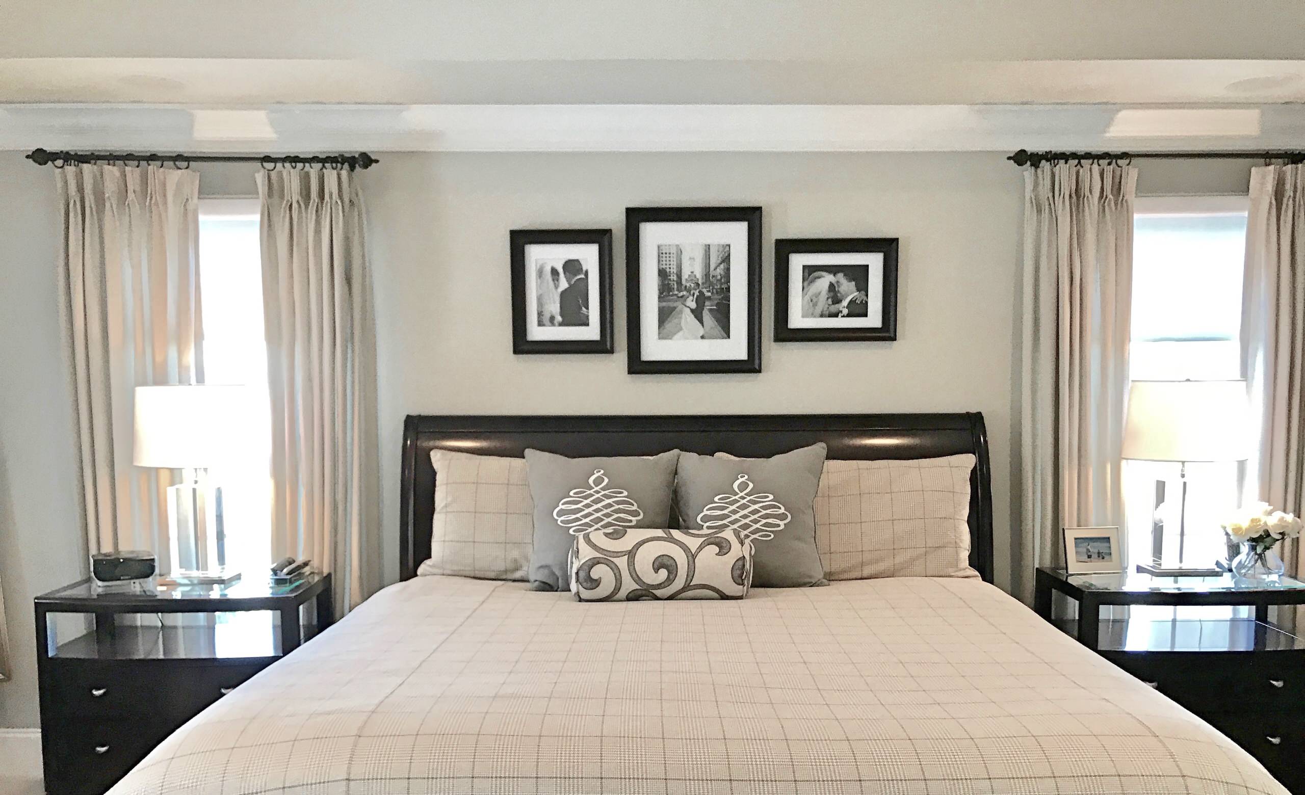 Media Traditional Master Bedroom