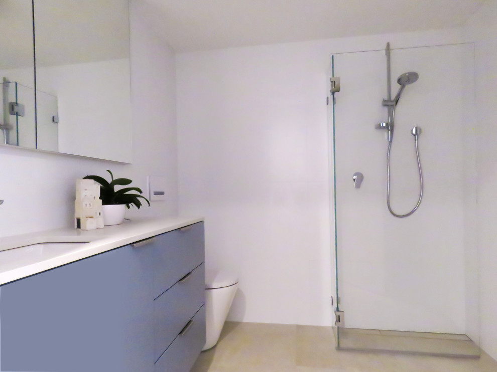 Small modern bathroom in Sydney.