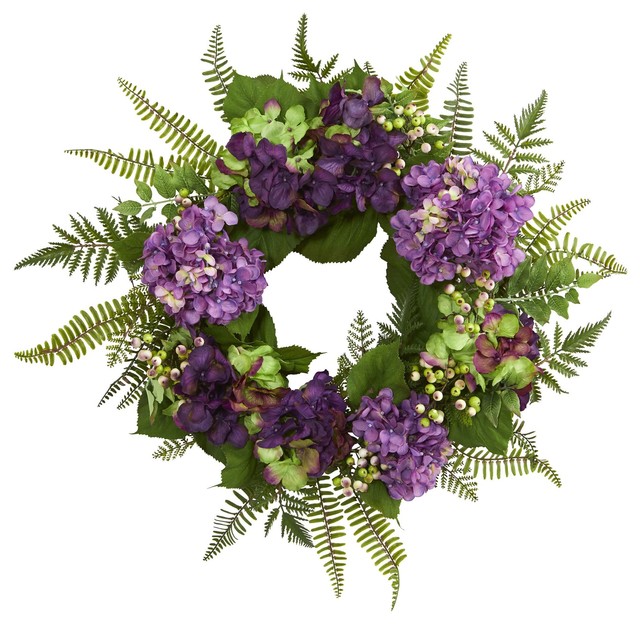 Front Door Wreath 24 Inch Hydrangea Berry No3 Tropical 24 Inch Hydrangea Berry Wreath No3