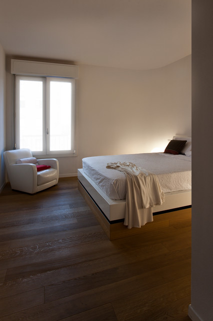 White contemporary-bedroom