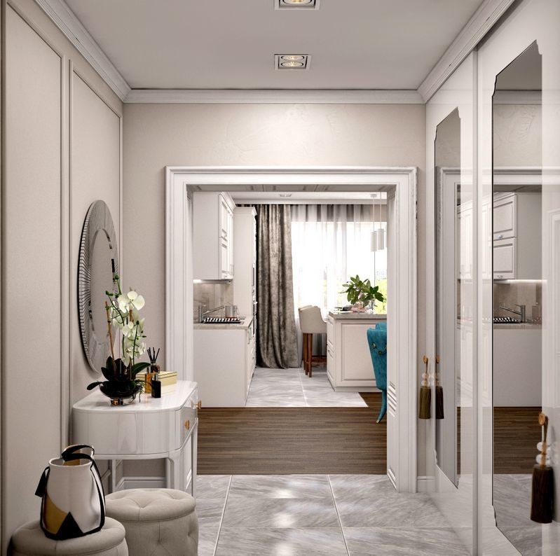 Дизайн-проект 4-х комнатной квартиры в Уфе 100 кв.м.