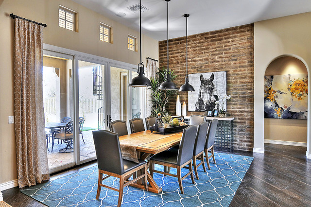 Adobe Brick Veneer Home - Coronado Thin Brick Veneer american-traditional-dining-room