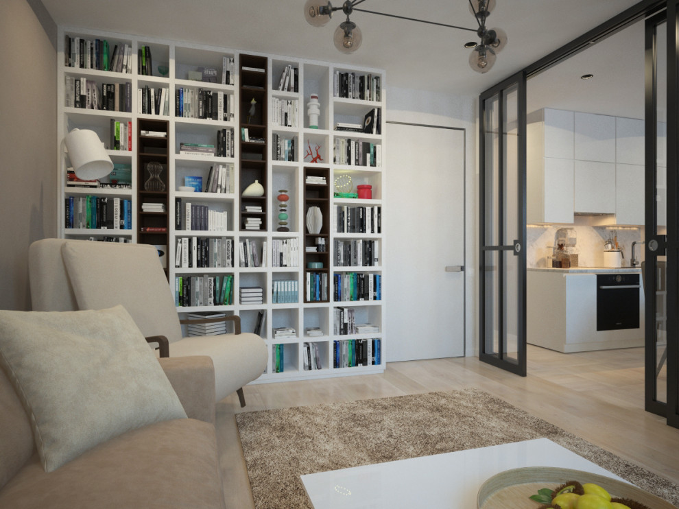 Дизайн проект однокомнатной квартиры 42 кв.м