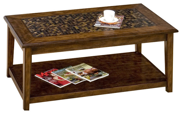 Jofran 698 1 Baroque Brown Rectangular Mosaic Tile Top Tail Jofran 698 1 Baroque Brown Rectangular Mosaic Tile Top Tail Table