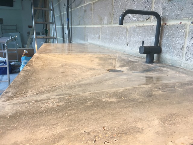 Gainsborough Studios Concrete Worktop With Cast In Situ Sink