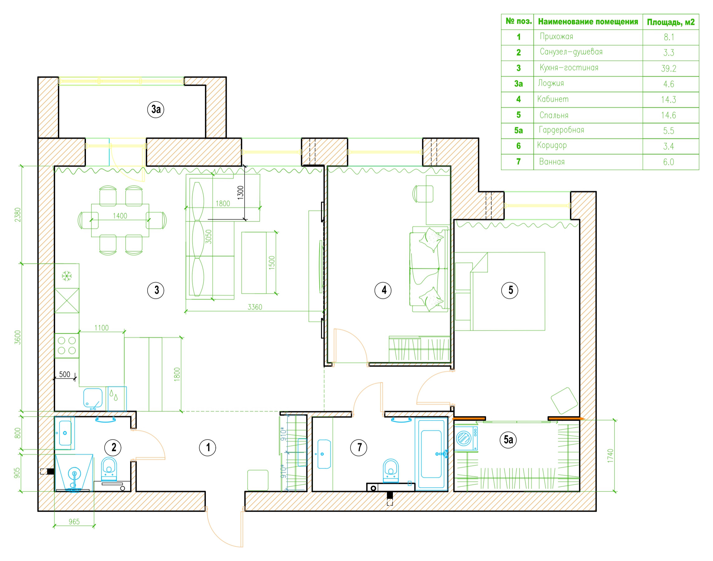 Поиск планировки: «Двушка» с кухней-гостиной в 40 кв.м — 4 плана | Houzz  Россия