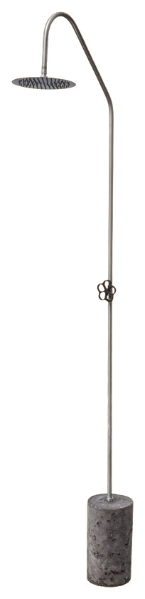 Freestanding Outdoor Shower with Garden Hose Attachment - Contemporary ...