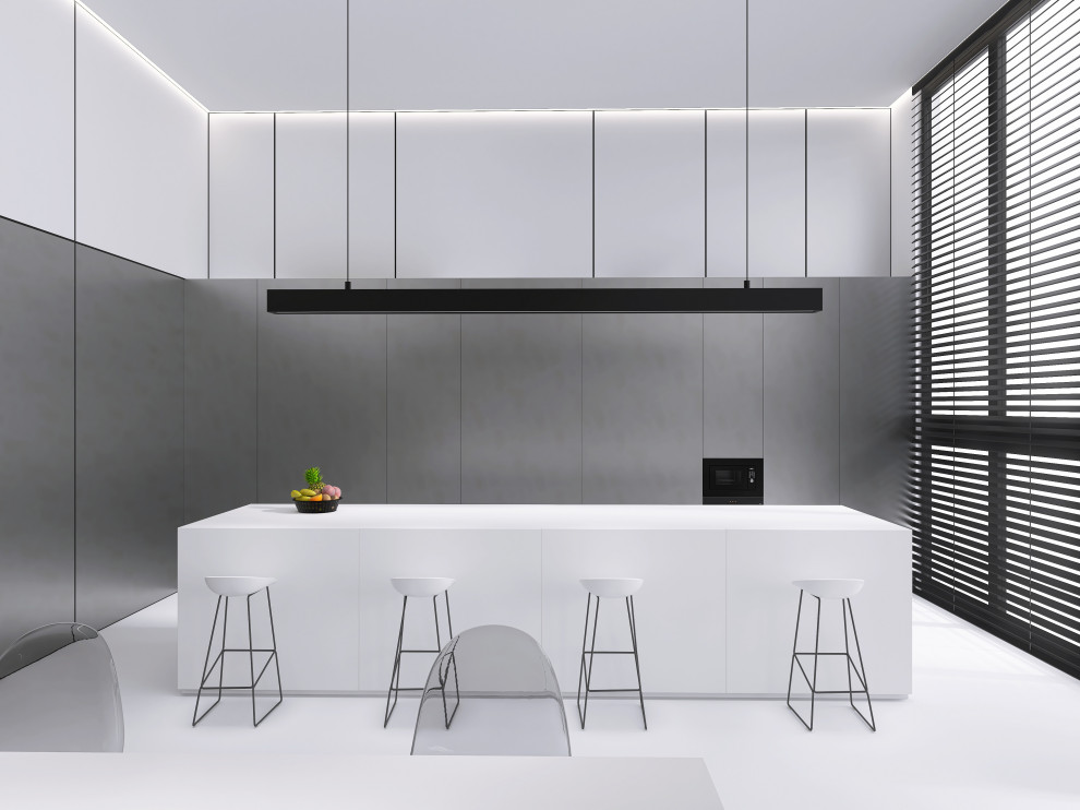 Минималистичная гостиная с акцентами арта Проект для квартиры в современном стил