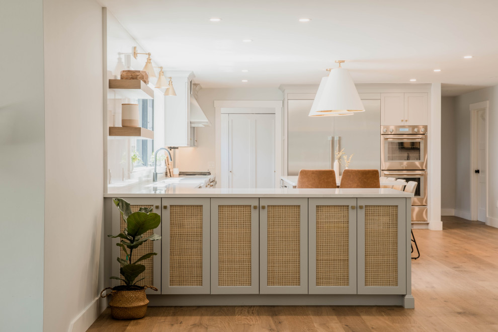 Transitional kitchen photo in Boston