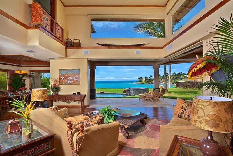 living room hawaii theme images