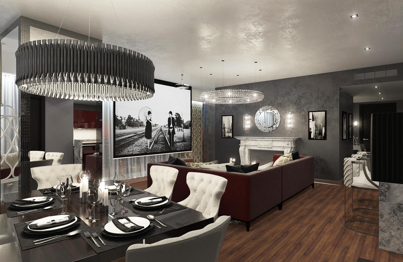 Зона отдыха и просмотра кинофильмов