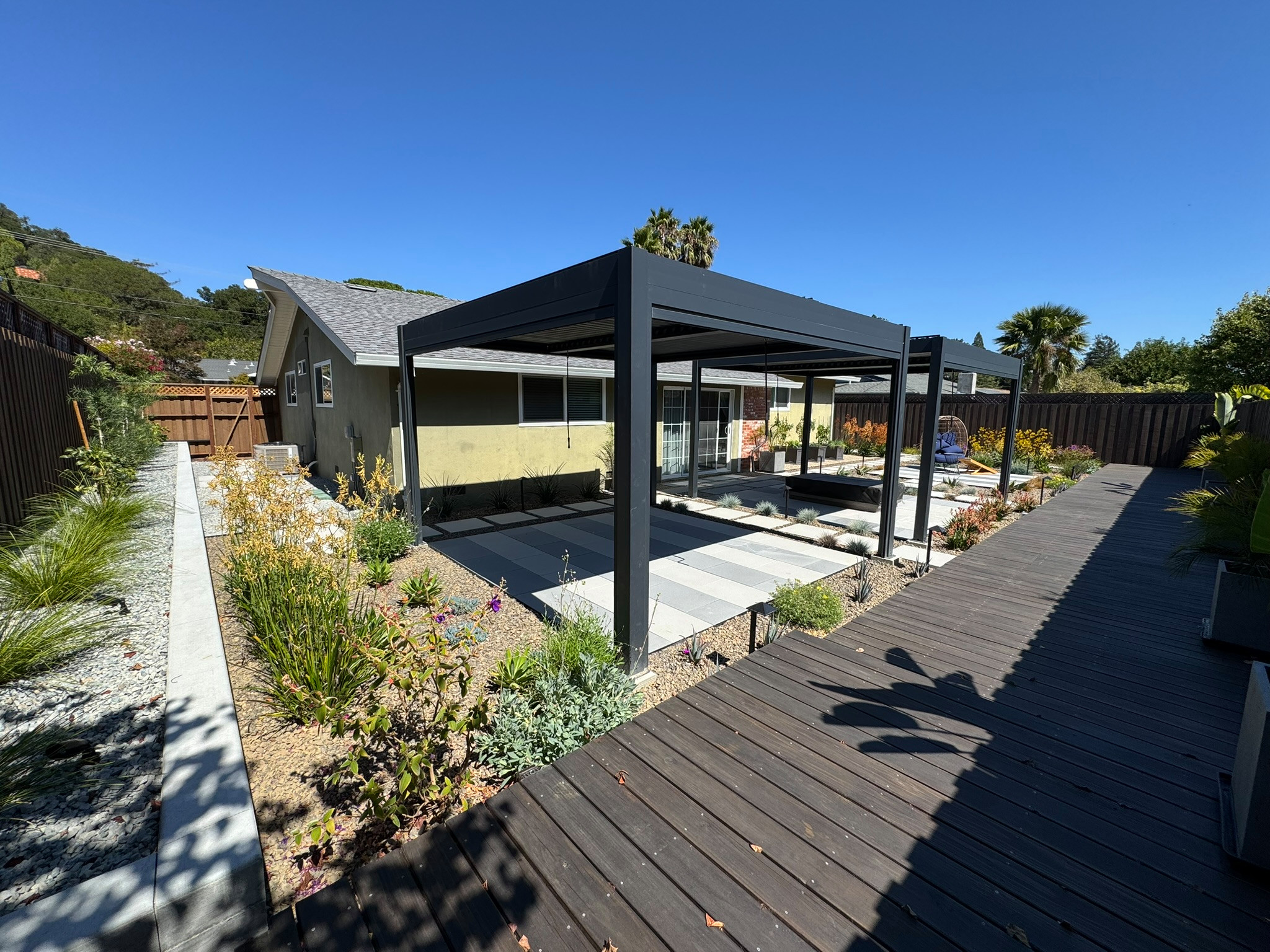 Recently Installed - Contemporary Backyard Remodel