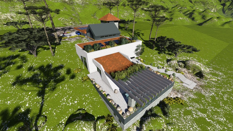 Дом на склоне