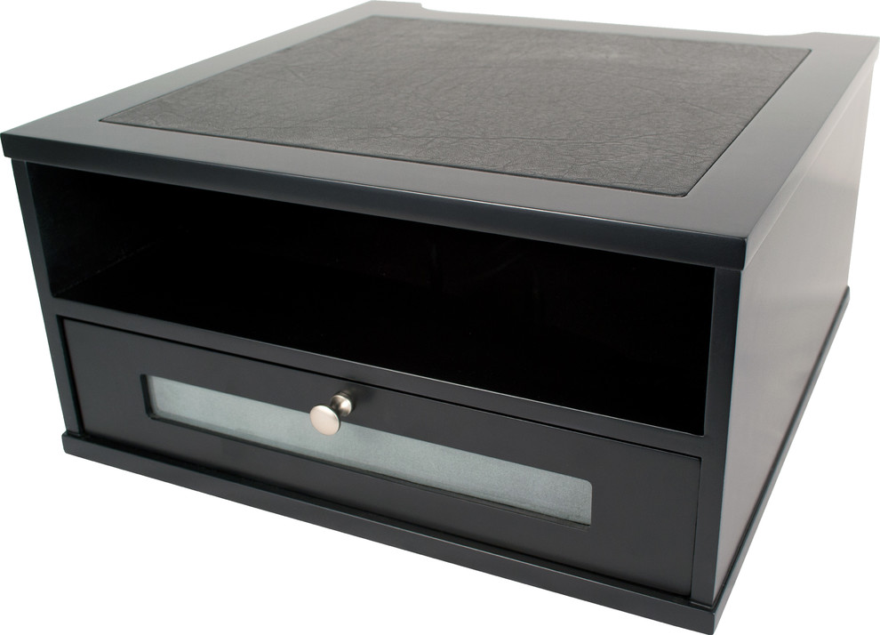 Monitor Riser, Black - Contemporary - Desk Accessories - by Victor
