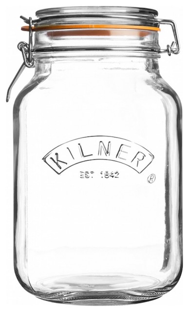 Kilner Clip Top Square Jar, 1.5 l.