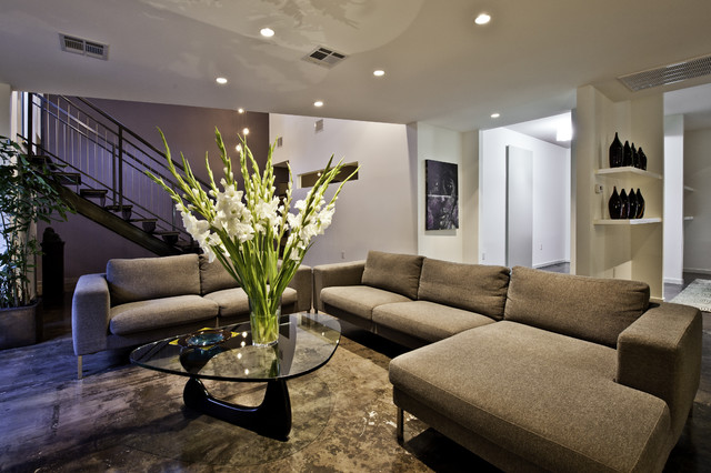 Full interior remodel contemporary-vardagsrum