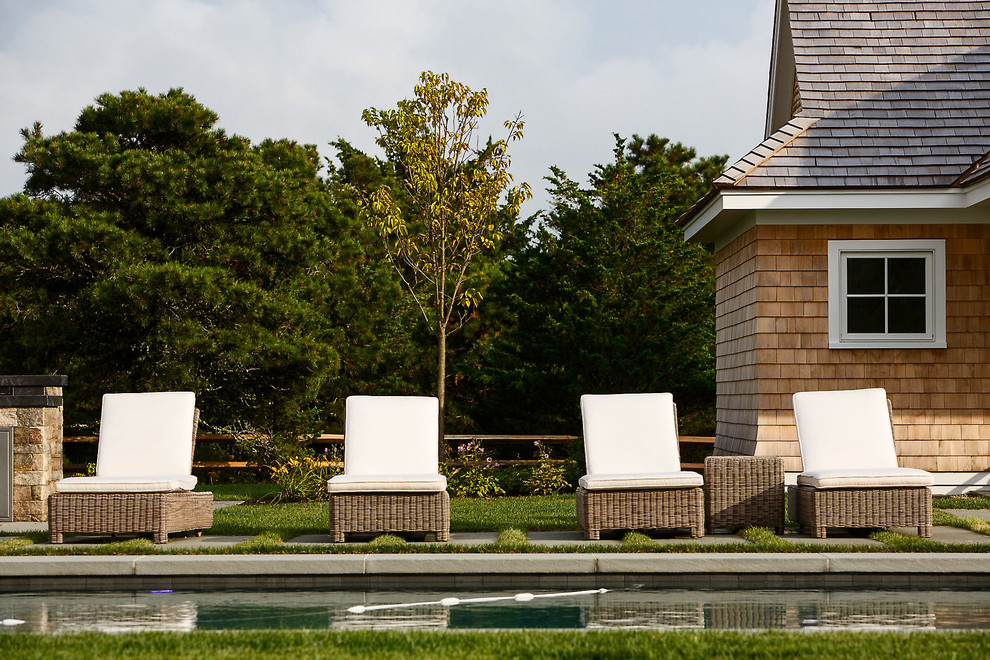 Inspiration for a transitional pool remodel in Boston