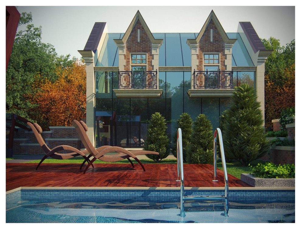 Реконструкция частного дома в Кранодаре в английском стиле с элементами эклекти