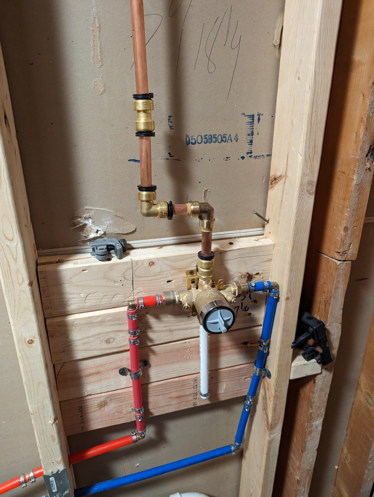 Shower valve install too many pipe transitions?