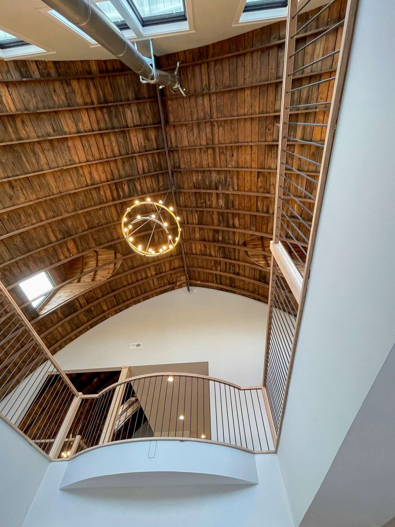 102_Straight-Freestanding Stairs/Landing in Barn Style Home, Leesburg VA 20175