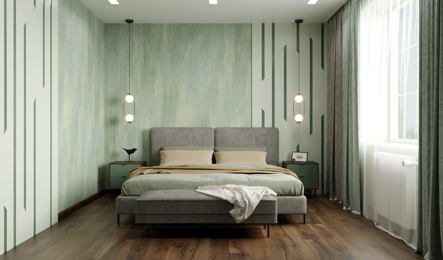 Спальня в частном доме 200 кв.м