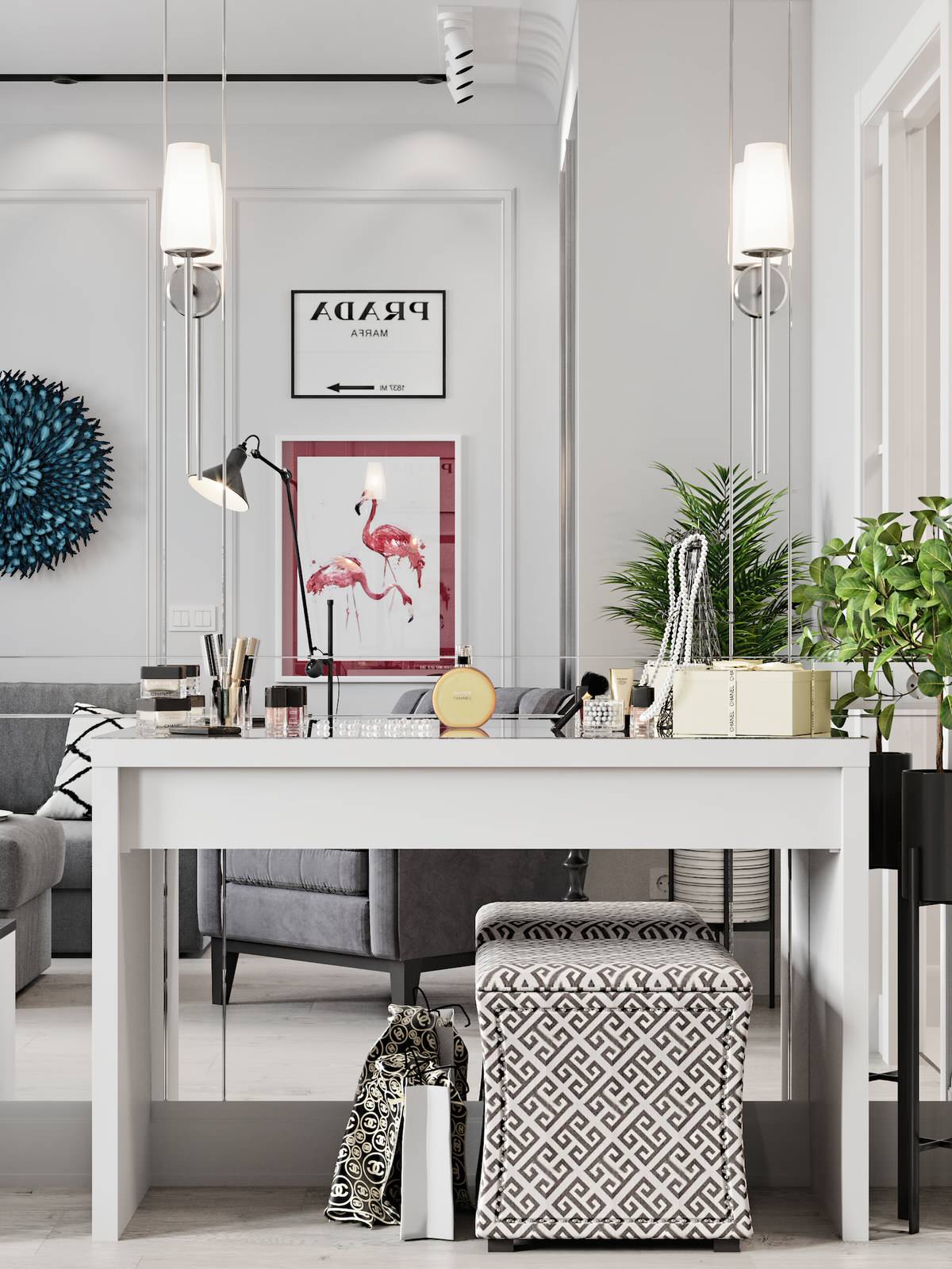 Контрастный белый