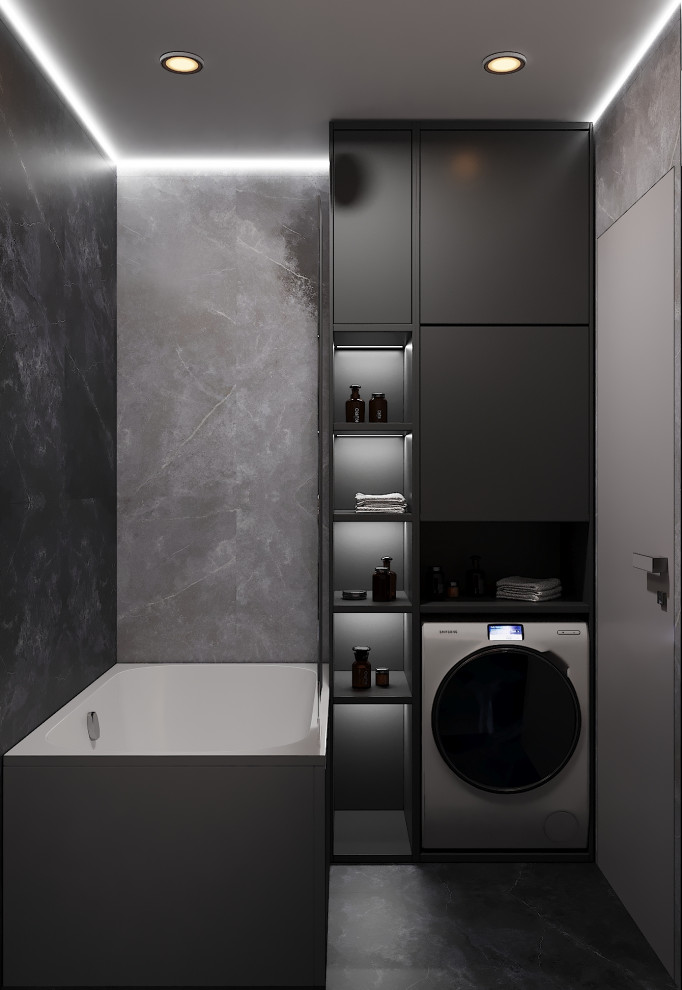 Квартира в темных тонах