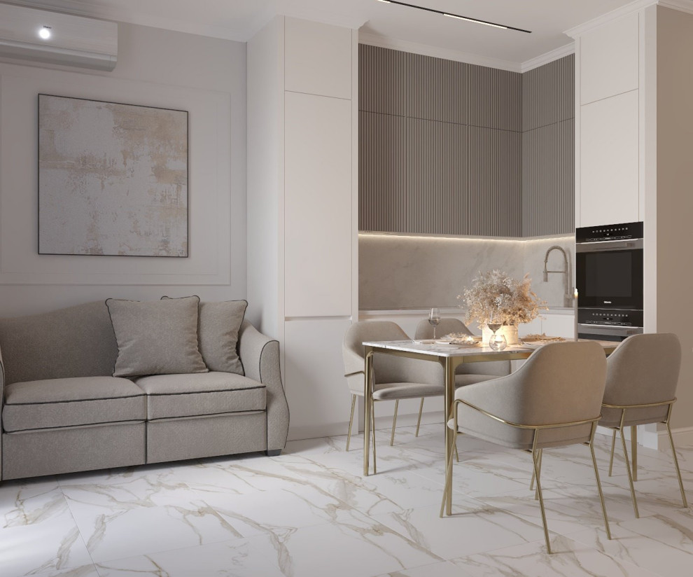 Дизайн кухни-гостиной