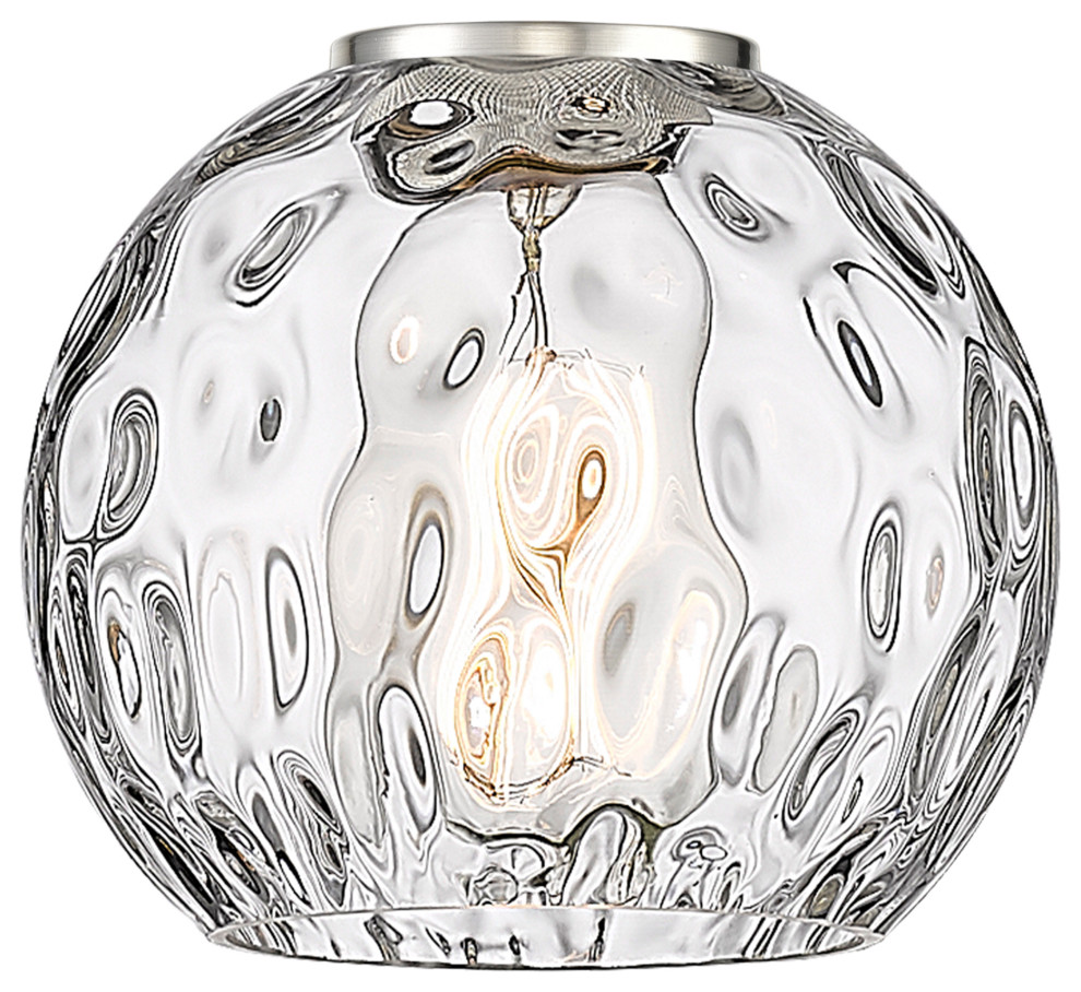 Athens Water Glass 6" Glass Clear Water Glass Transitional Lighting