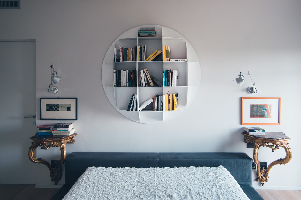 Design ideas for a contemporary bedroom in Milan.