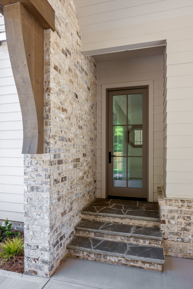 Inspiration for a transitional entryway remodel in Charlotte