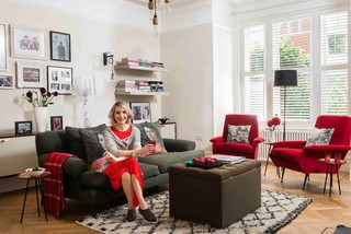 Tour a London Designer’s Living Room and Get Custom Storage Tips (one photo)